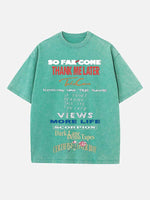 Drake Print Round Neck T-shirt