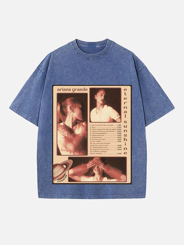 Ariana Grande Print Round Neck T-shirt