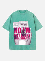 Nicki Minaj Print Round Neck T-shirt