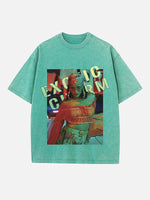 Rihanna Print Round Neck T-shirt
