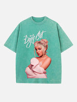 Doja Cat Print Round Neck T-shirt
