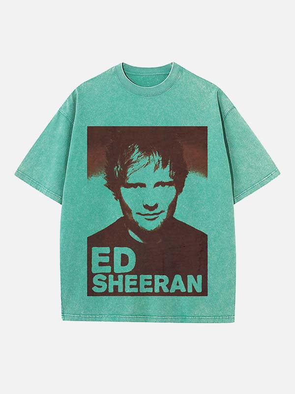 Ed Sheeran Print Round Neck T-shirt