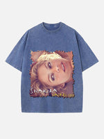 Shakira Print Round Neck T-shirt