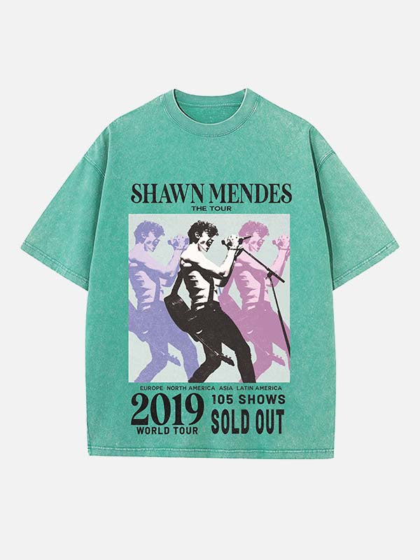 Shawn Mendes Print Round Neck T-shirt