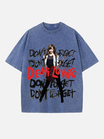 Demi Lovato Print Round Neck T-shirt