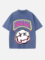 NIRVANA Print Round Neck T-shirt