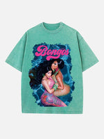 Cardi B Print Round Neck T-shirt