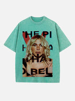 Kesha Print Round Neck T-shirt