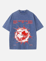 Kendrick Lamar Print Round Neck T-shirt