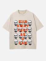 Kanye West Print Round Neck T-shirt