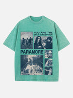 Paramore Print Round Neck T-shirt