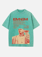 Eminem Print Round Neck T-shirt