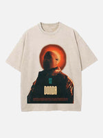 Kanye West Print Round Neck T-shirt