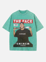 Eminem Print Round Neck T-shirt