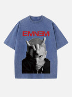 Eminem Print Round Neck T-shirt