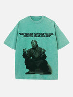 2Pac Print Round Neck T-shirt