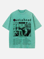Radiohead Print Round Neck T-shirt