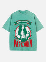 Chappell Roan Print Round Neck T-shirt