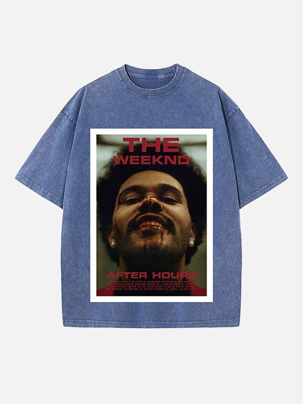 The Weeknd Print Round Neck T-shirt