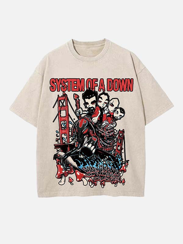 System of a Down Print Round Neck T-shirt