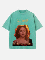 Madonna Print Round Neck T-shirt