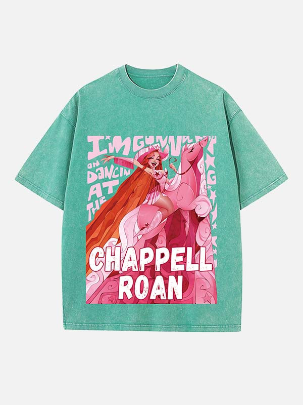 Chappell Roan Print Round Neck T-shirt