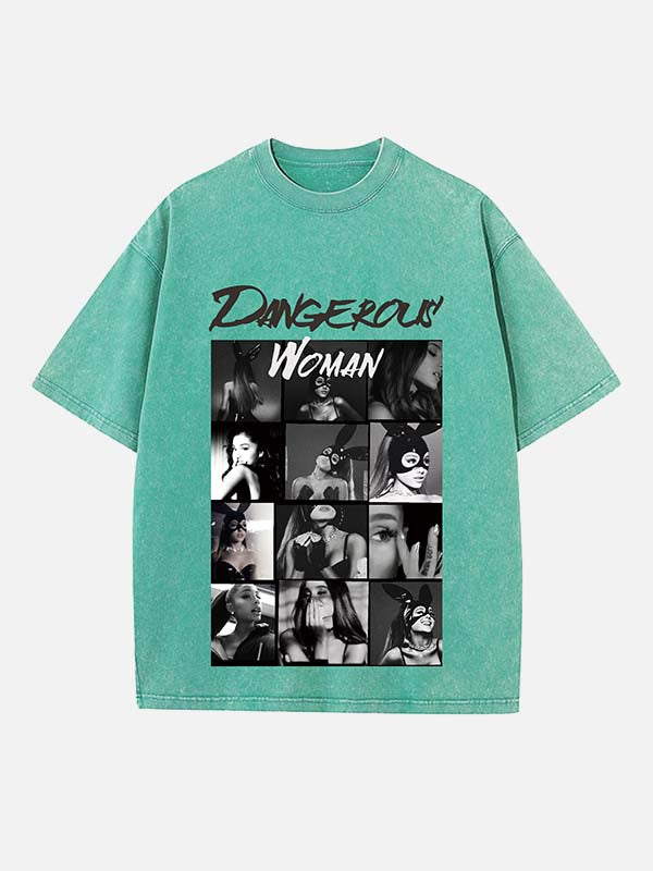 Ariana Grande Print Round Neck T-shirt