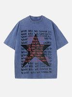 Radiohead Print Round Neck T-shirt