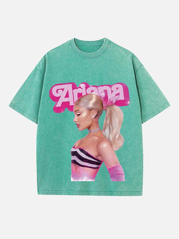 Ariana Grande Print Round Neck T-shirt