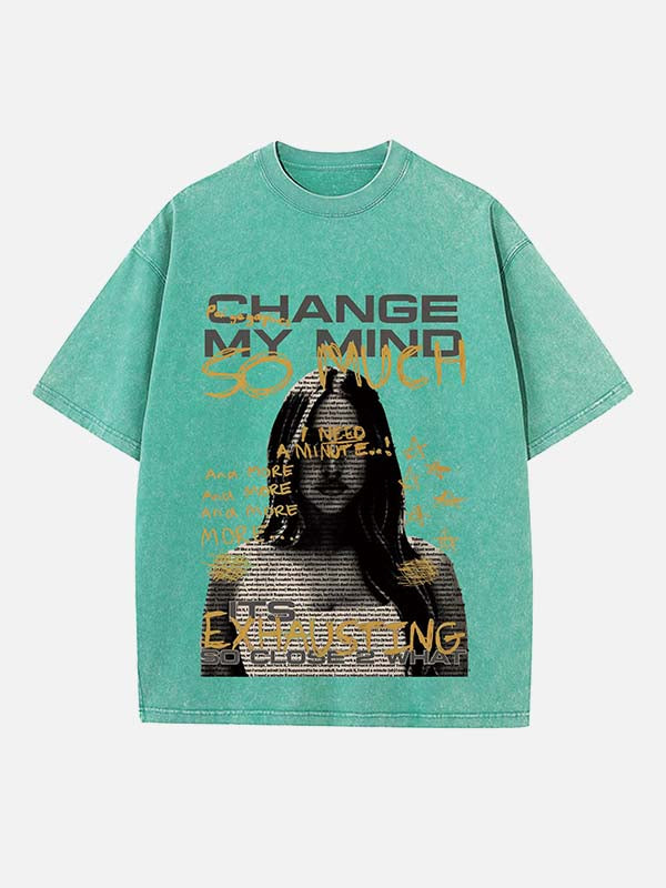 Tate McRae Print Round Neck T-shirt