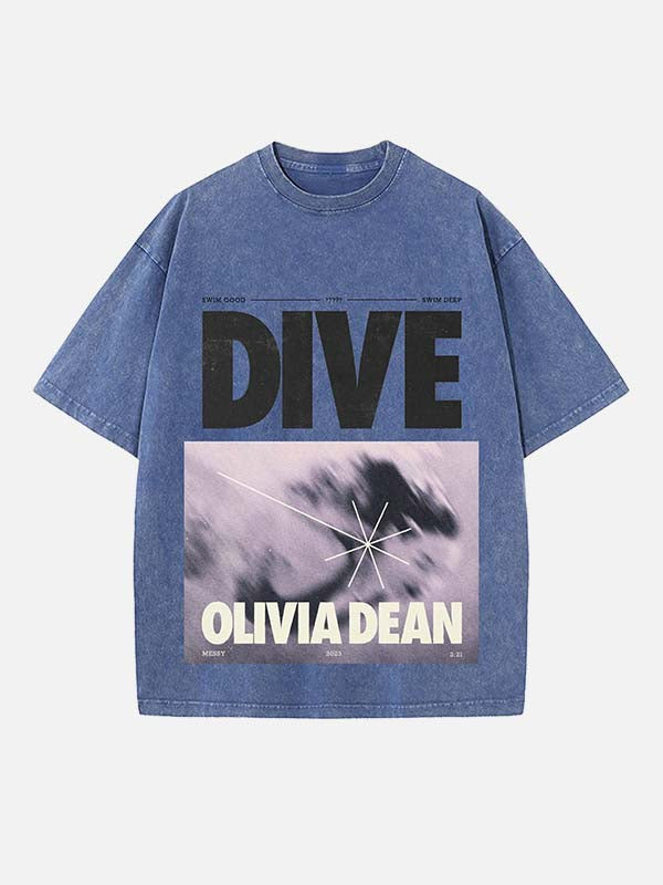 Olivia Dean Print Round Neck T-shirt