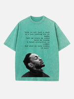 Kendrick Lamar Print Round Neck T-shirt