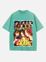 LE SSERAFIM Print Round Neck T-shirt