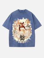 Taylor Swift Print Round Neck T-shirt