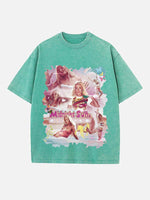 Zara Larsson Print Round Neck T-shirt