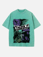 Black Sabbath Print Round Neck T-shirt