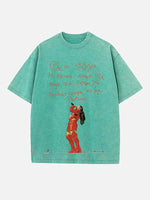 Rosalía Print Round Neck T-shirt