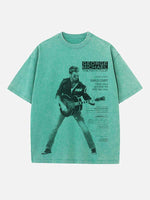George Michael Wham! Print Round Neck T-shirt