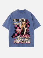 Avril Lavigne Print Round Neck T-shirt