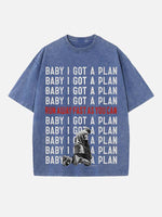 Kanye West Print Round Neck T-shirt