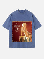 Christina Aguilera Print Round Neck T-shirt