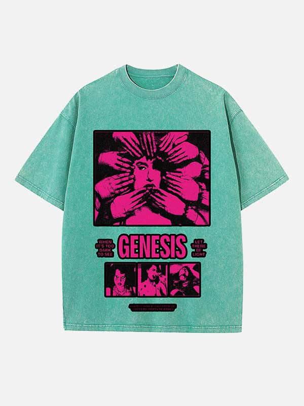 Raye Print Round Neck T-shirt