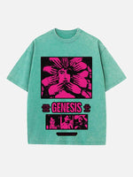 Raye Print Round Neck T-shirt