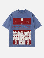 BLACKPINK Jennie Print Round Neck T-shirt