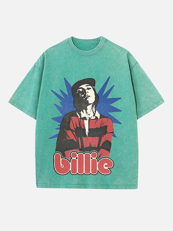 Billie Eilish Print Round Neck T-shirt