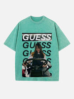 Billie Eilish Print Round Neck T-shirt