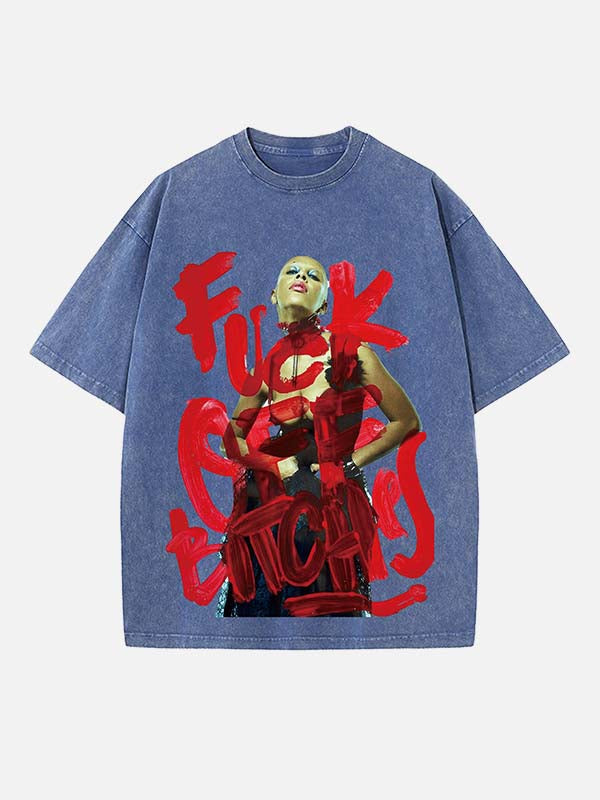 Doja Cat Print Round Neck T-shirt