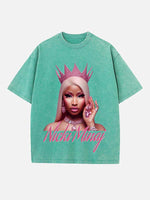 Nicki Minaj Print Round Neck T-shirt