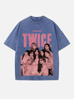 TWICE Print Round Neck T-shirt