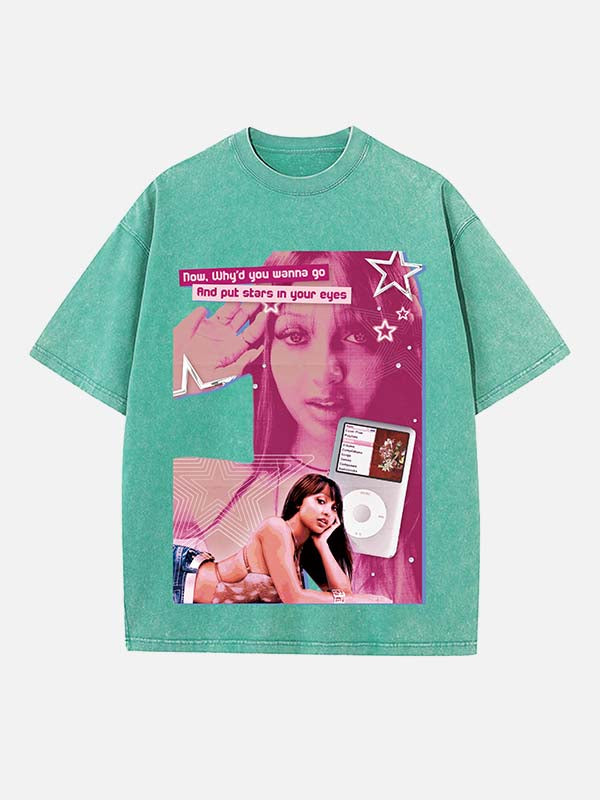 PinkPantheress Print Round Neck T-shirt